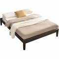 Better Home Stella Solid Pine Wood Full Size Platform Bed Frame, Tobacco PLATFORM-46-TOB